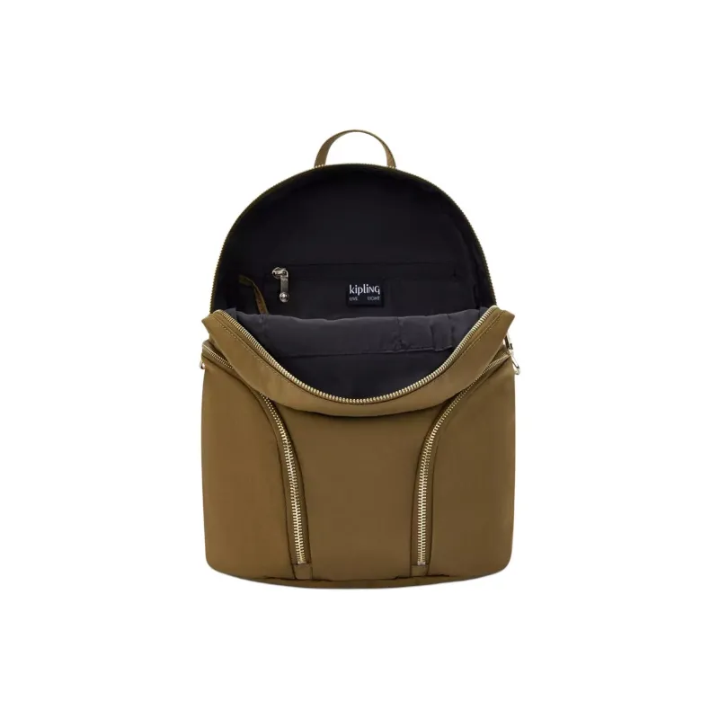 Kipling Nylon Backpack Small Size Unisex Brown-3