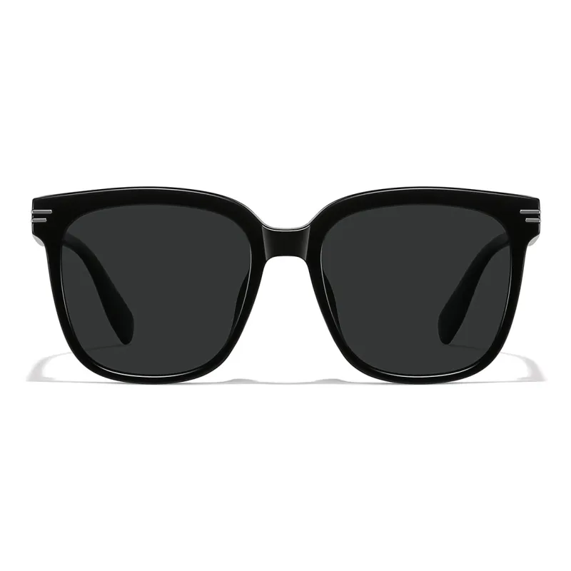 HELMER Square Sunglasses Unisex Black-4