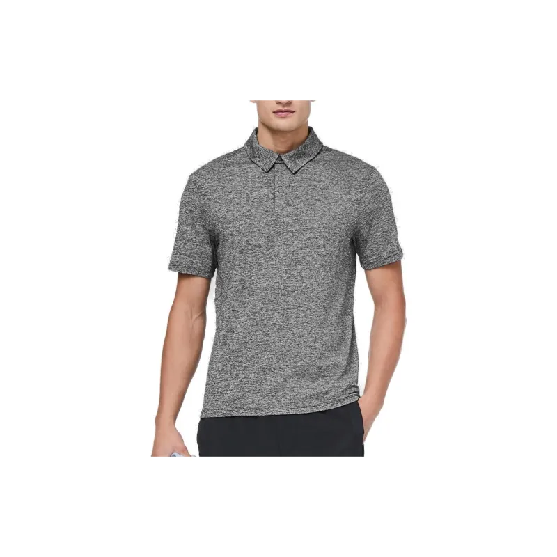 Lululemon Drysense Polo Shirt Men's Black Gray-2