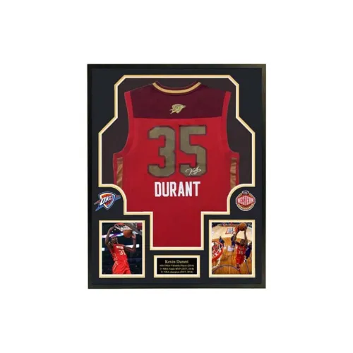 Yi Shot Basketball Fan Supplies 2011 Oklahoma Thunder All Star Included SA Certificate Framed And Collectible Red