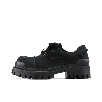 HANQIAORIJI Black Blood Series Men's Casual Shoes Unisex Black