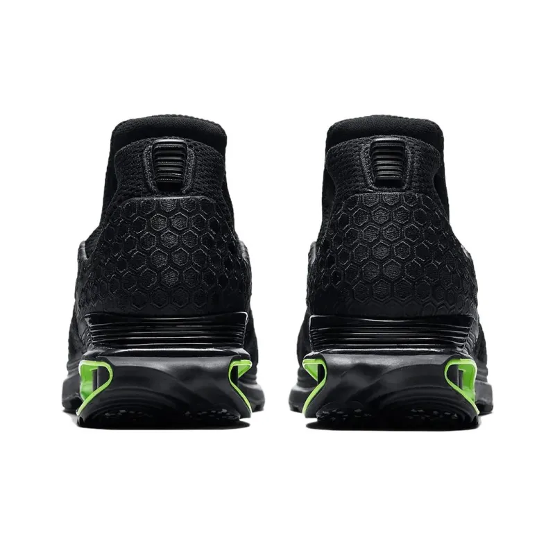 Nike Shox Gravity Series Anti-Slip Wear-Resistant Low-Top Running Shoes Unisex Black Green-4