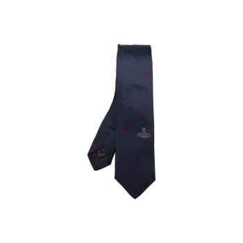 Vivienne Westwood Embroidered-skull Silk Tie
