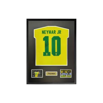 Yi Shot Soccer Fan Gear Jersey 2021 Copa America Brazil National Team Included SA Certificate Framed And Collectible