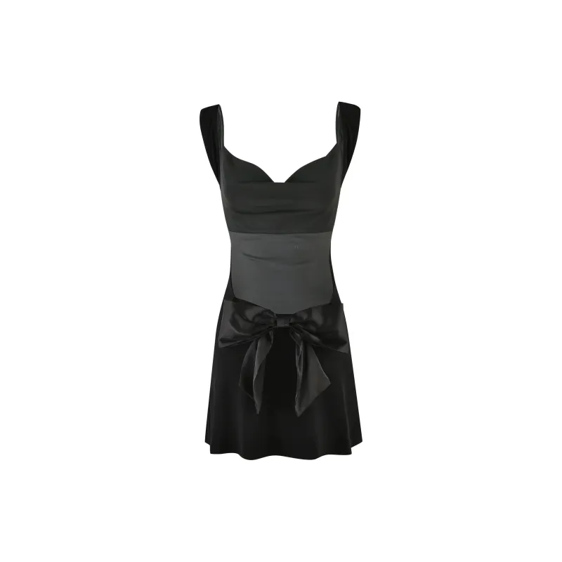 Tiger Mist ZITA MINI DRESS Slip Dress Women's Black-1