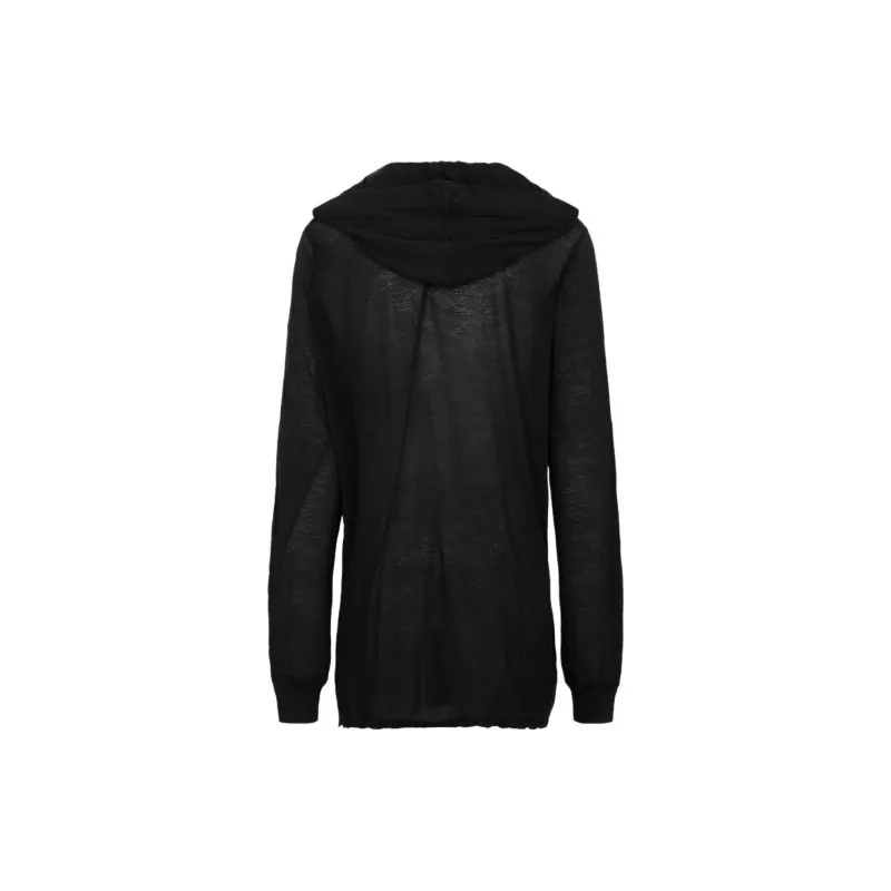 RICK OWENS Longline Organic Cotton Hoodie-1