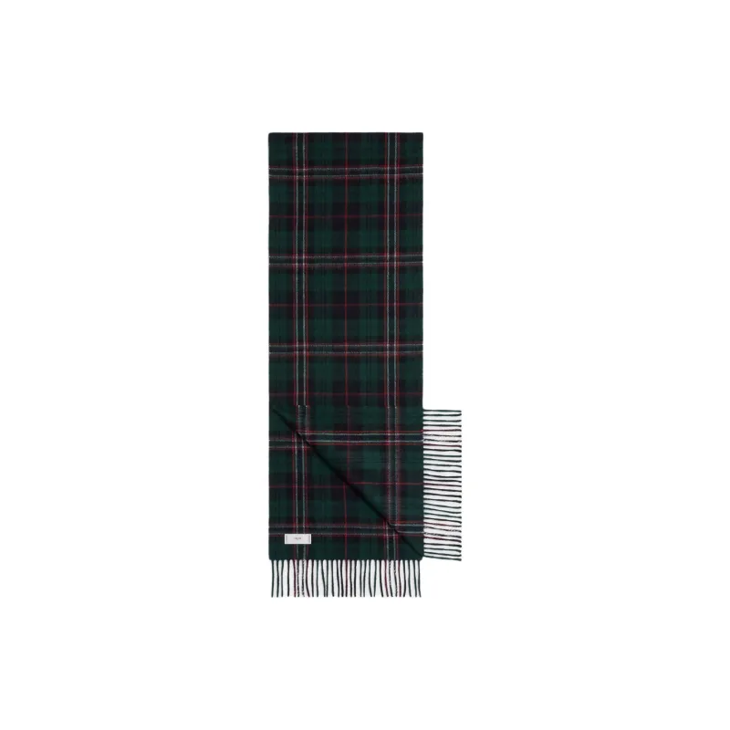 CELINE Triomphe Scarf In Check Cashmere-0