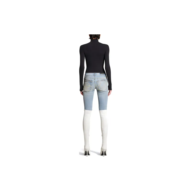 Balenciaga FW24 Jeans Slim Fit Women's Light Blue-1