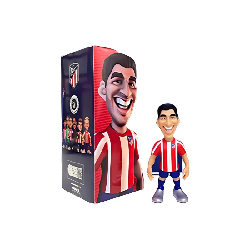MINIX COLLECTIBLES Athletico Madrid Minix Soccer Player Doll Suarez 12cm Chibi Figures-1