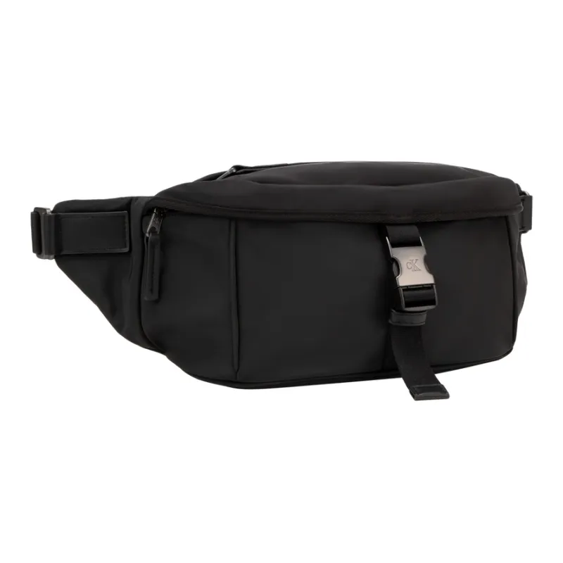 CALVIN KLEIN Fabrics Mixed With Mixed Materials Fanny Pack Regular Men's Space Black-1