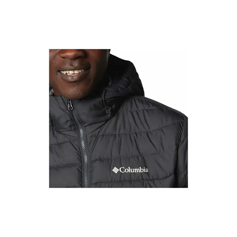 Columbia Powder Lite 2 Mens Grey Hooded Jacket Jackets Coats Men's City Gray-2