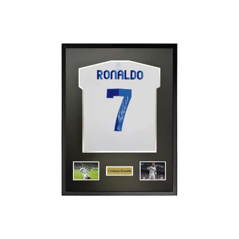 Yi Shot Jersey Real Madrid Soccer Club Included SA Certificate Framed And Collectible-0
