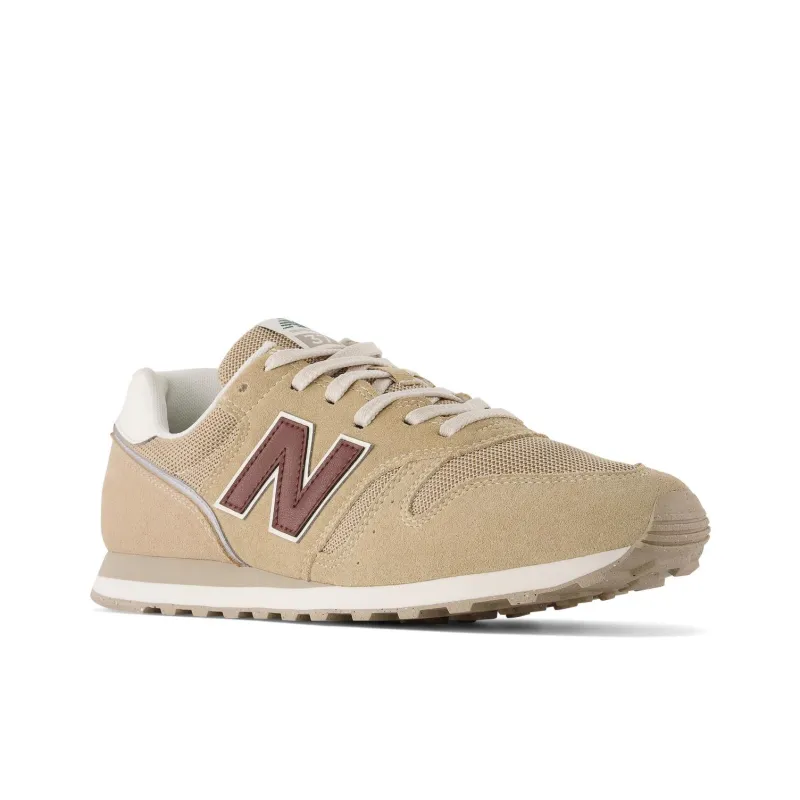New Balance NB 373 Wear Resistant Low Top Casual Shoes Unisex Beige-2