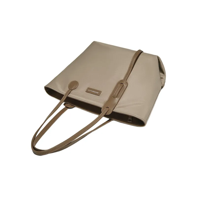 Marino Orlandi Fabric Shoulder Bags Handbags Large Size Women's Khaki-5