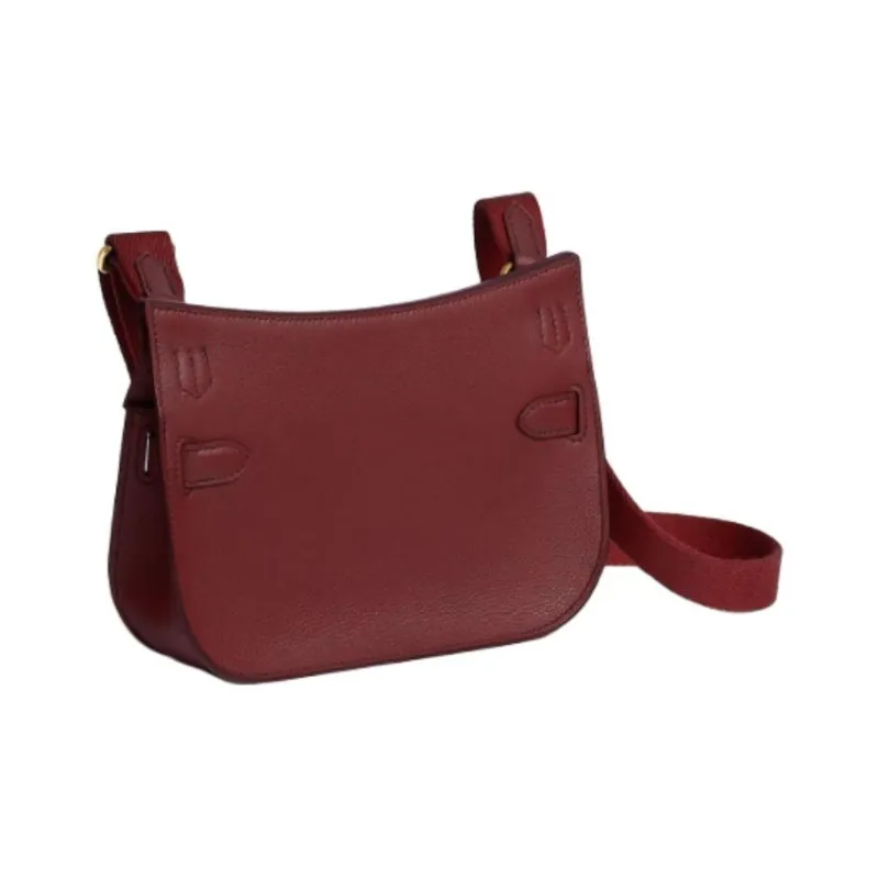 HERMES Jypsiere Evercolor Calfskin Gypsy Bag Crossbody Bag Shoulder Bag Mini Women's Red-1