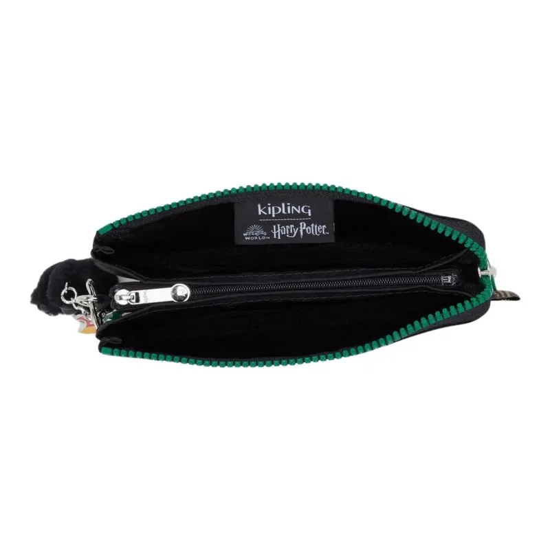 Kipling Nylon Wallet Large Size Men's Black Green-1