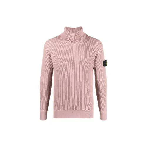 STONE ISLAND Sweaters Men Rose Pink Red