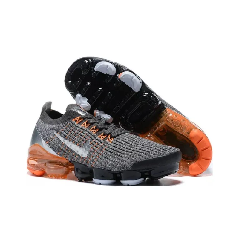 Nike Air VaporMax Flyknit 3 Dark Grey Total Orange-4
