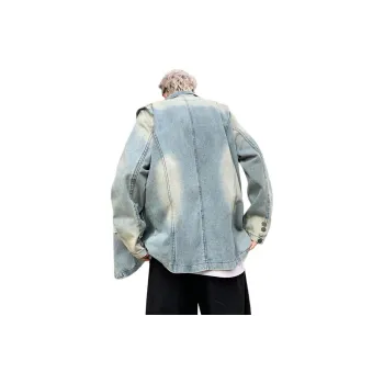 SOCKKEY Denim Jacket Unisex Blue