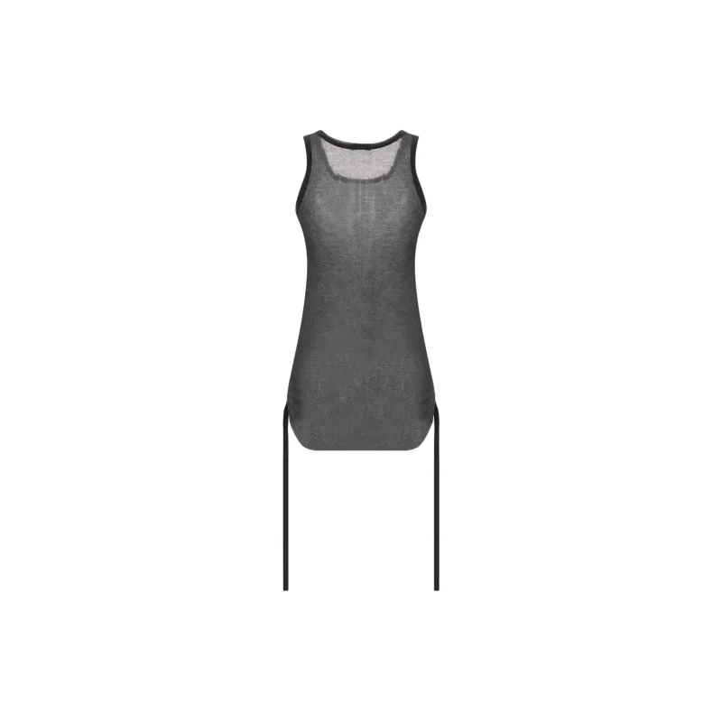 Ann Demeulemeester Mara Wrinkled Cropped Tank Top-1