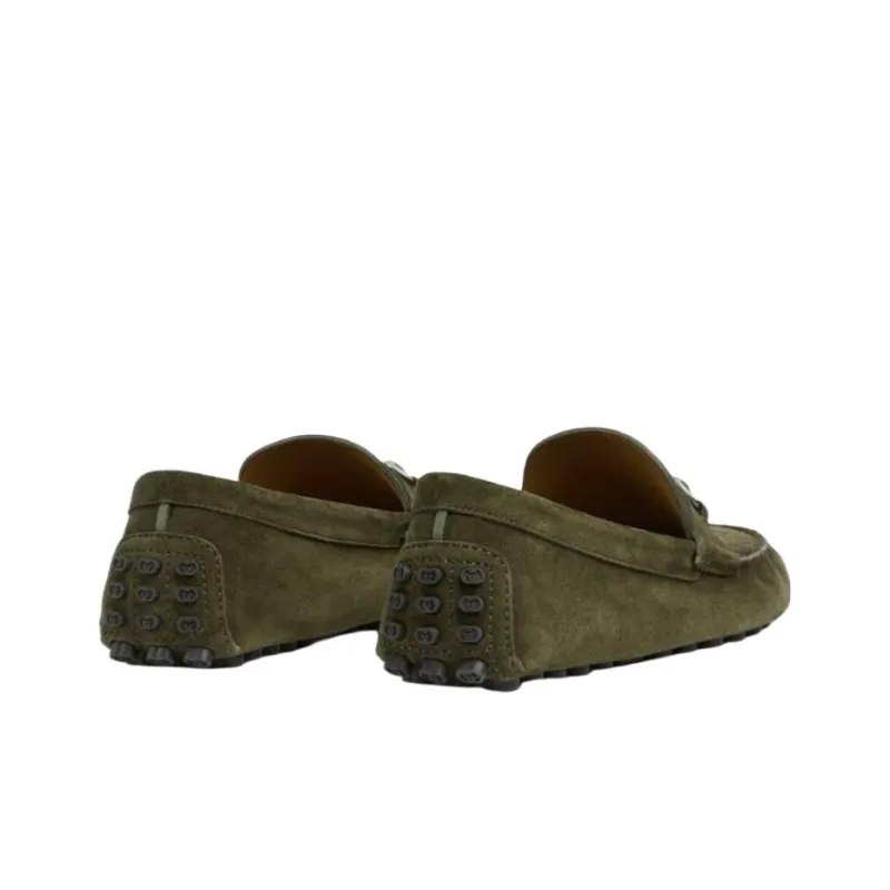 GUCCI Horsebit Loafers Men's Green-5