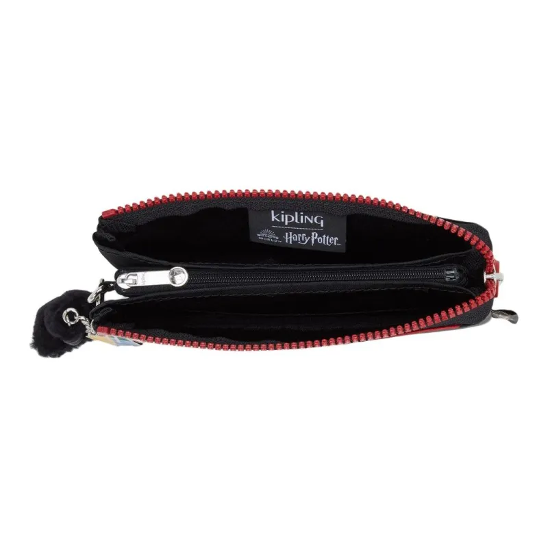 Kipling Nylon Wallet Large Size Men's Black Red-3
