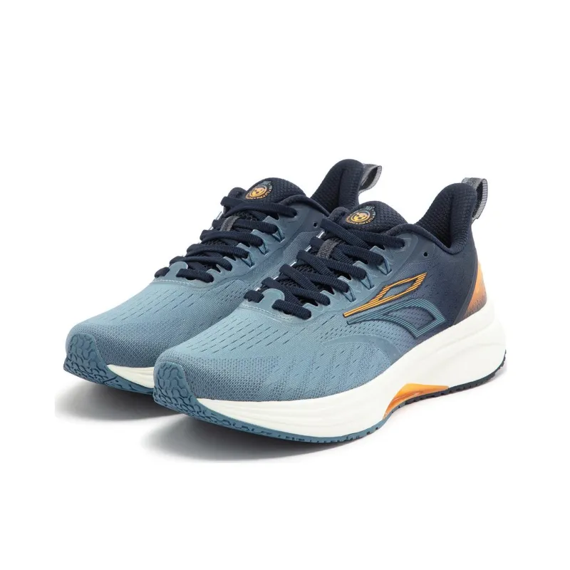 361° Titan Lite Cushioning Wear-Resistant Low-Top Casual Running Shoes Unisex Blue Orange-4