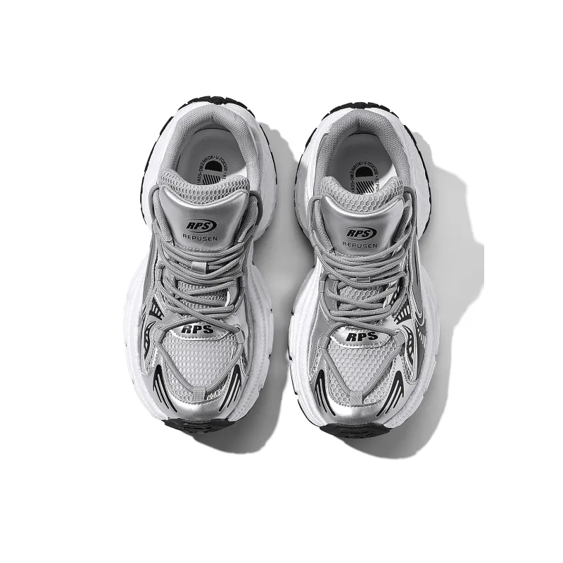 REPUSEN Slip Resistant, Abrasion Resistant, Breathable, Height Increasing Low Top Chunky Sneakers Men's-2