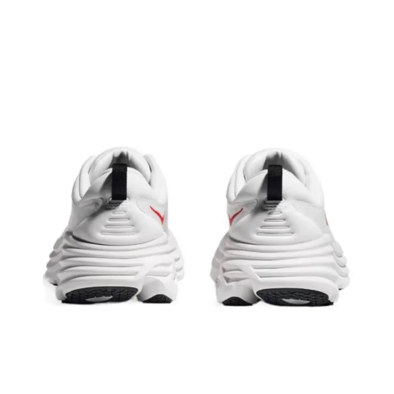 HOKA ONE ONE Bondi 8 White Vermillion-4