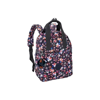 Kipling Polyester Backpack Women's Black & Red