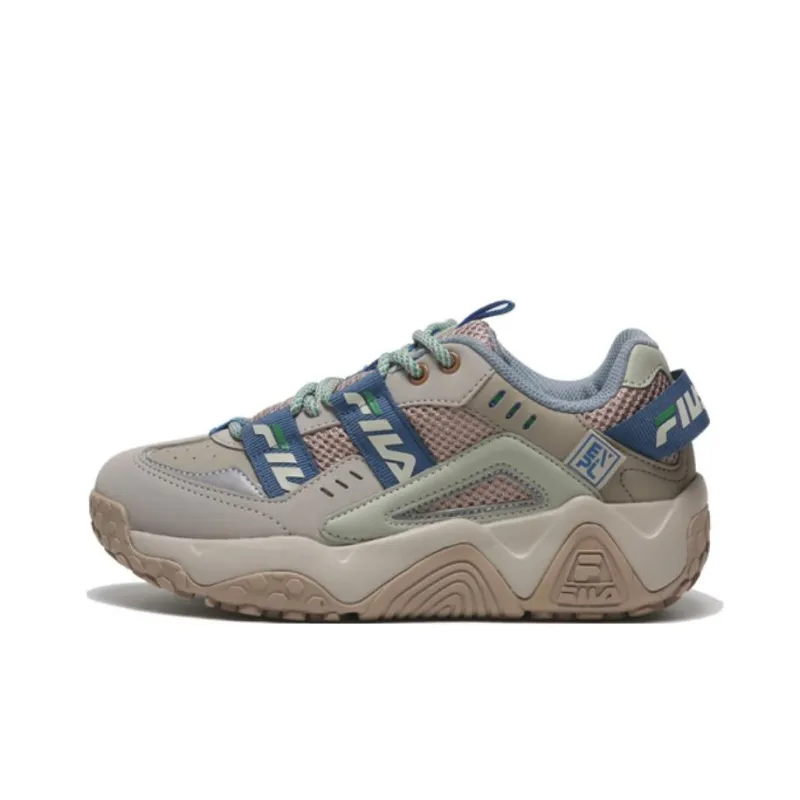 FILA WEBSEEKER Anti-Slip Wear-Resistant Low-Top Chunky Sneakers Women's Light Brown-0