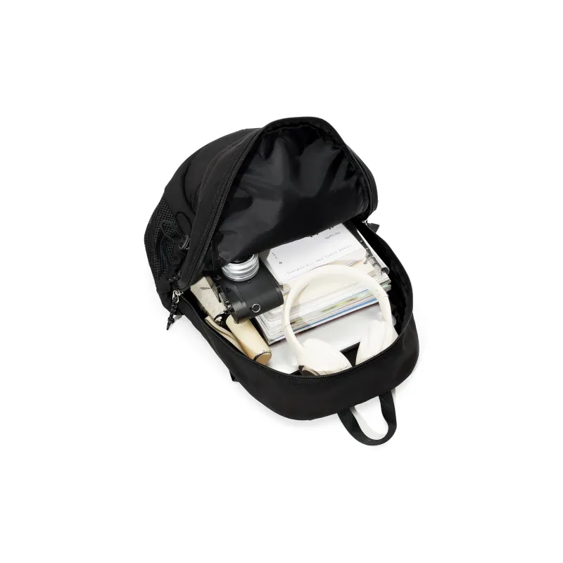 Pepsi Water-Repellent Fabric Backpack Regular Unisex Black/White-5