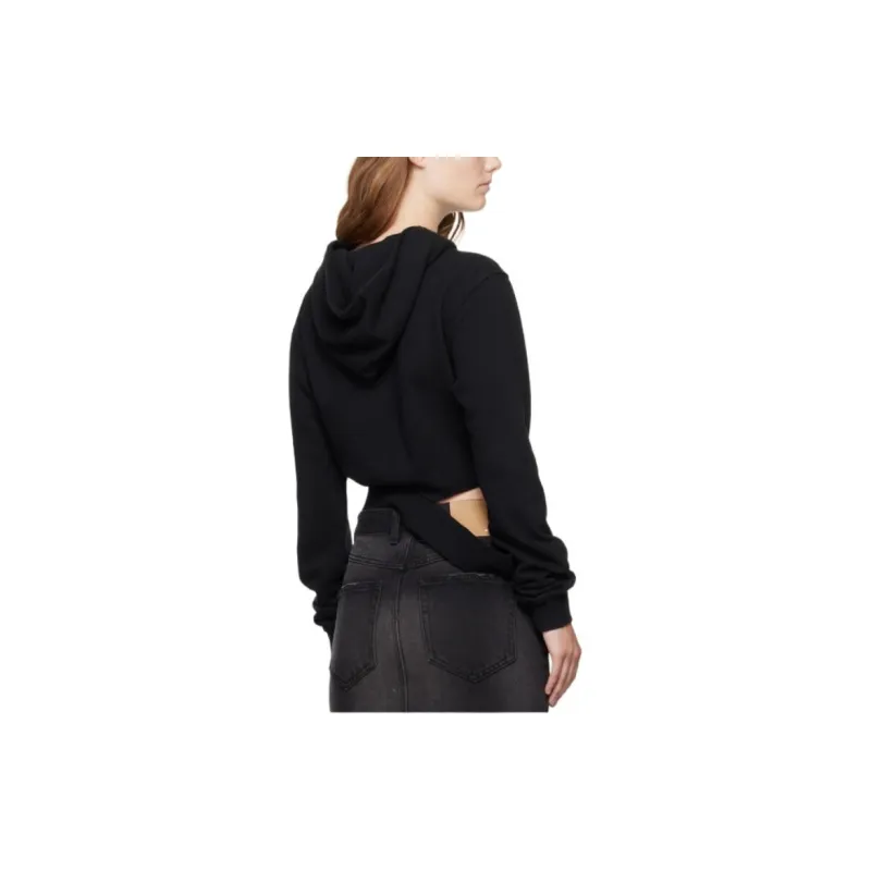 WE11DONE Cut out Hoodie-1