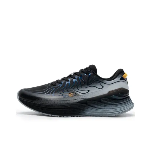 XTEP Anti Slip Wear Resistant Low Top Casual Running Shoes Men's Black Gray