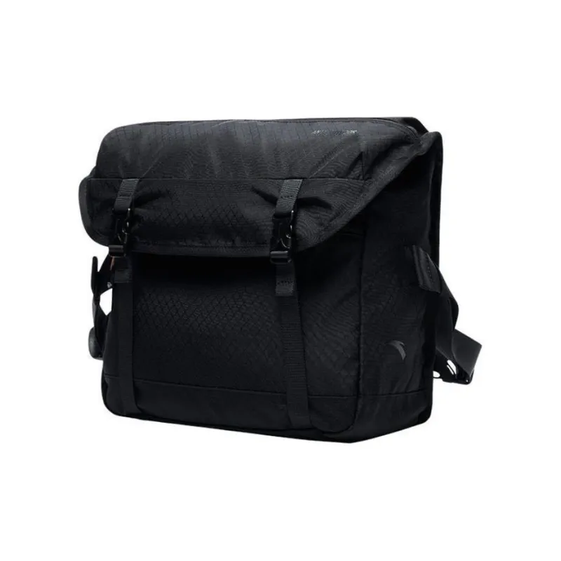 Anta Nylon Shoulder Bag Crossbody Bag Unisex Black-1