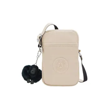 Kipling Nylon Cell Phone Pouch, Shoulder Bag, Crossbody Bag Women's Beige
