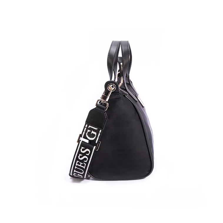 GUESS Nylon Tote One Shoulder Handbag Women's Black-3