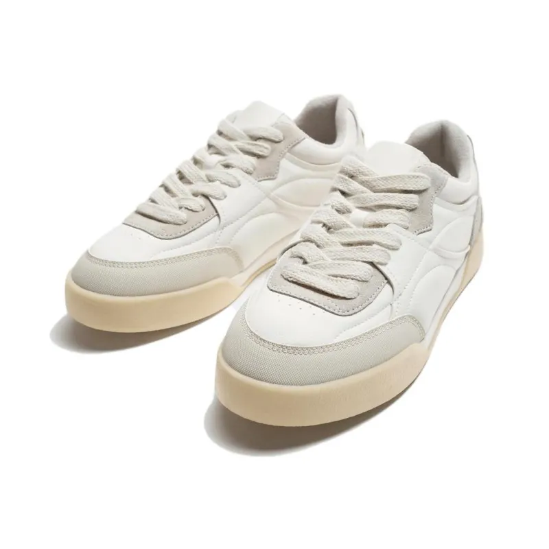 ZARA Wear-Resistant Low-Top Casual Shoes Men's White-2
