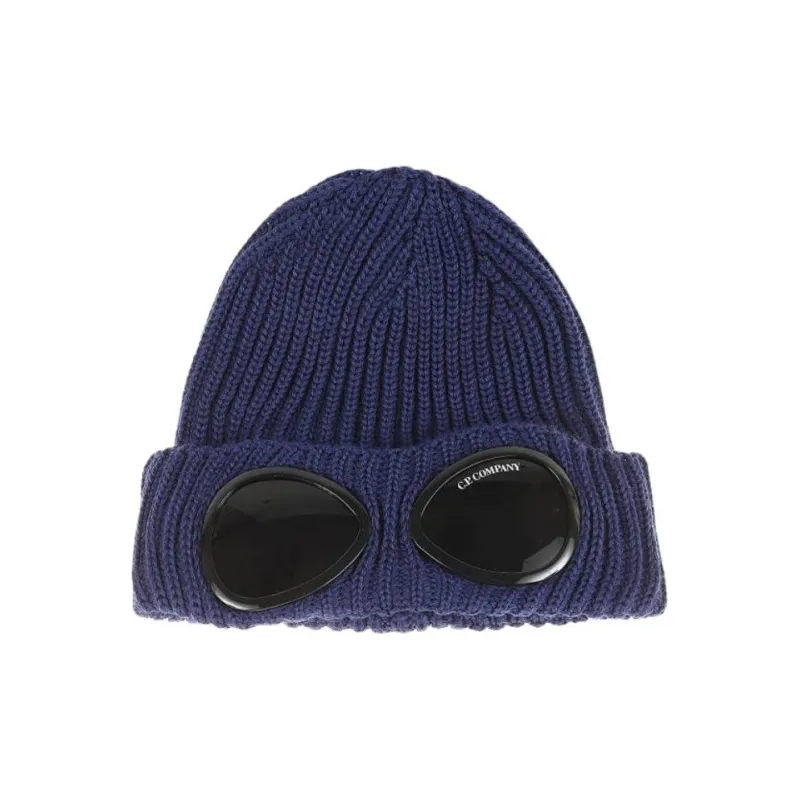 C.P.Company Goggle Detailed Turn Up Hem Beanie-0