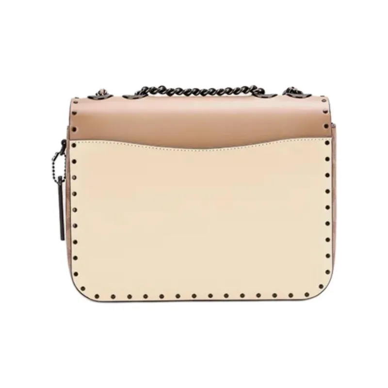 COACH Madison Cow Leather Shoulder Bag, Crossbody Bag Women's Taupe-2