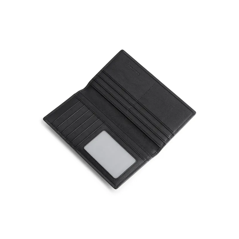 WilliamPOLO Cow Leather Wallet Men's Black-4