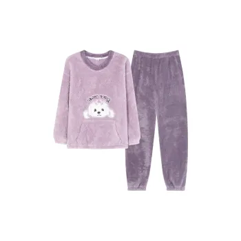 Huggy Kissy Pajama Set Women's Light Purple