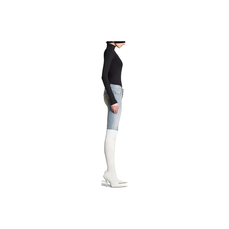 Balenciaga FW24 Jeans Slim Fit Women's Light Blue-2