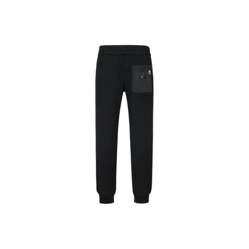 DEGAIA Knitted Sweatpants Men's Black-1