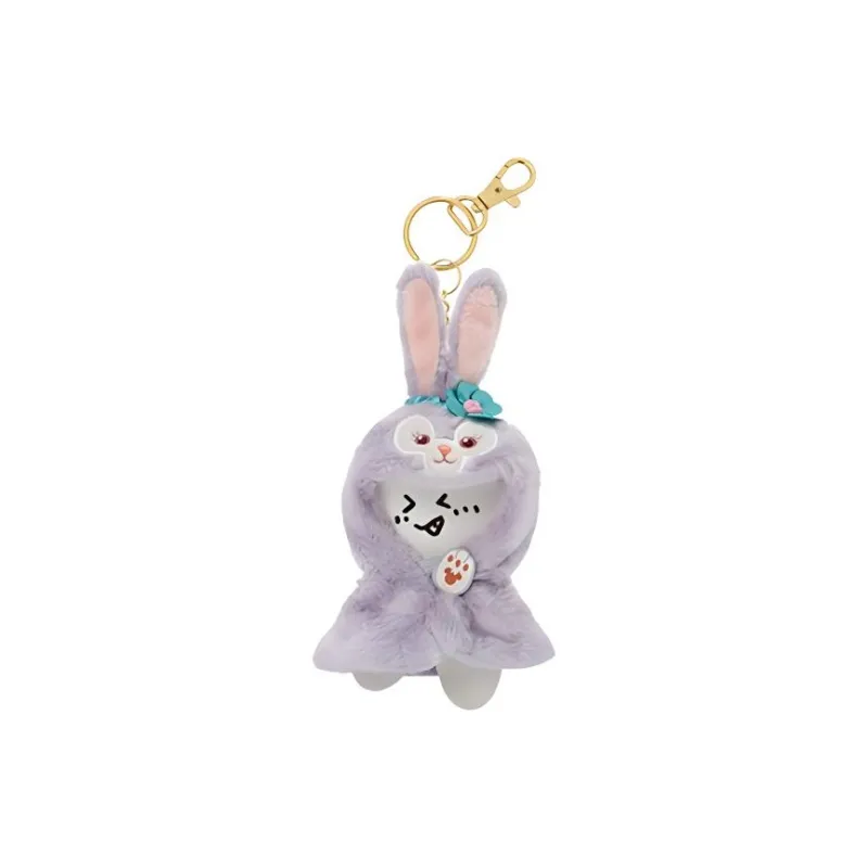 Disney Shanghai Disney Small Cloak Key Ring Dolls Plush Pendant 10cm Height-1