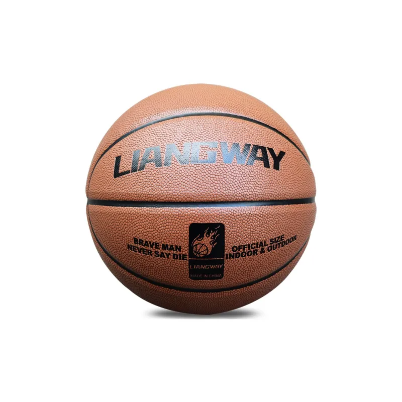 Vartsing x LIANGWAY Basketball Brown Size 7 Training Unisex-1