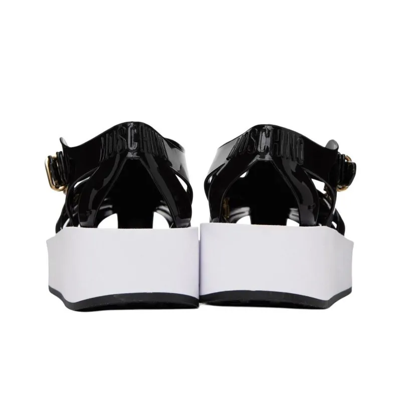 MOSCHINO Platform Charm Detailed Sandals Women's-4