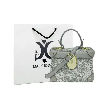 MACK JODAER Synthetic Leather Shoulder Bag Crossbody Bag Handbag Regular Women's Lightweight Gray Yarn