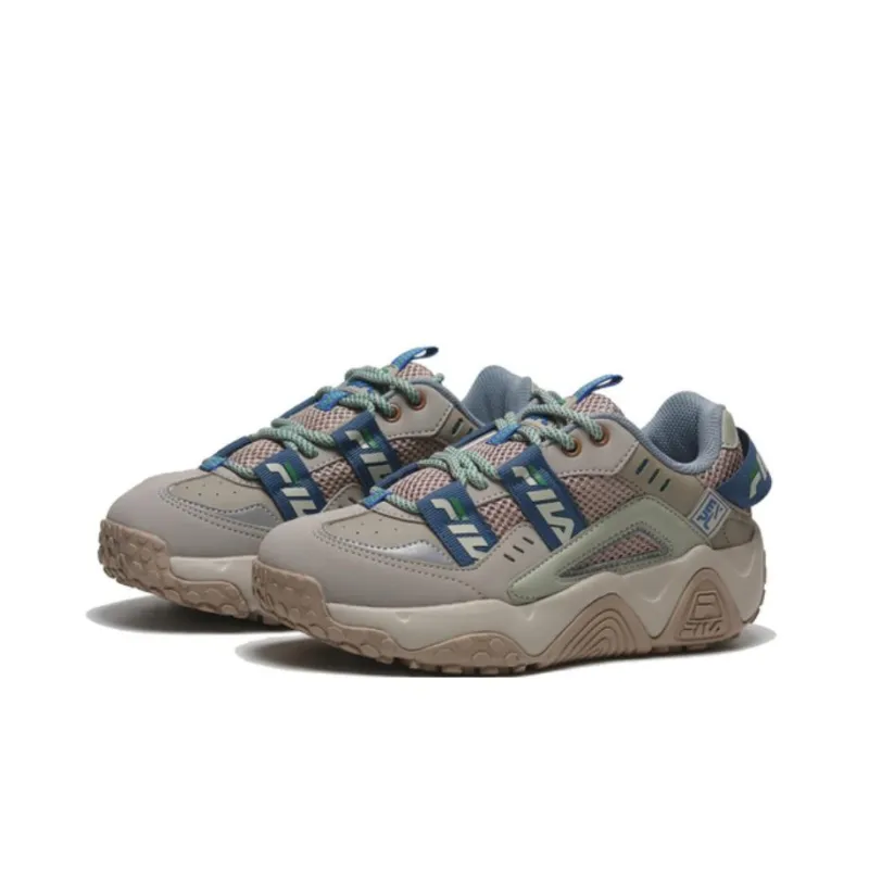 FILA WEBSEEKER Anti-Slip Wear-Resistant Low-Top Chunky Sneakers Women's Light Brown-1