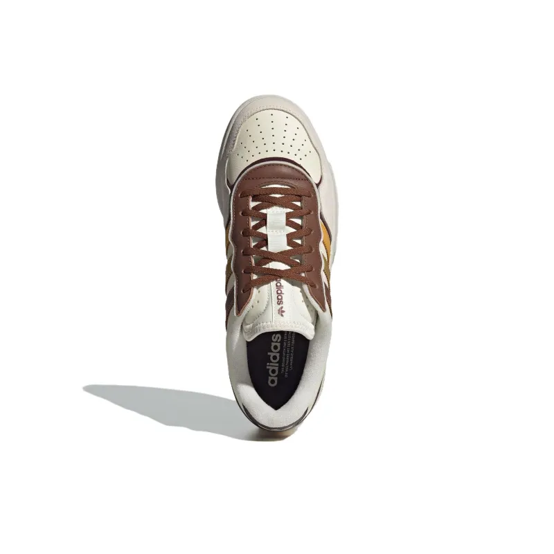 Adidas Originals Courtic Anti Slip Wear Resistant Low Top Skateboard Shoes Unisex White-4